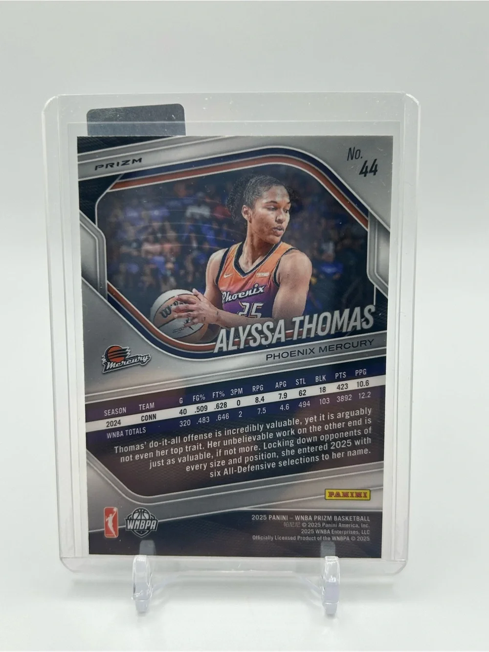 Alyssa Thomas Phoenix Mercury Basketball Trading Card - Silver Prizm 🏀
